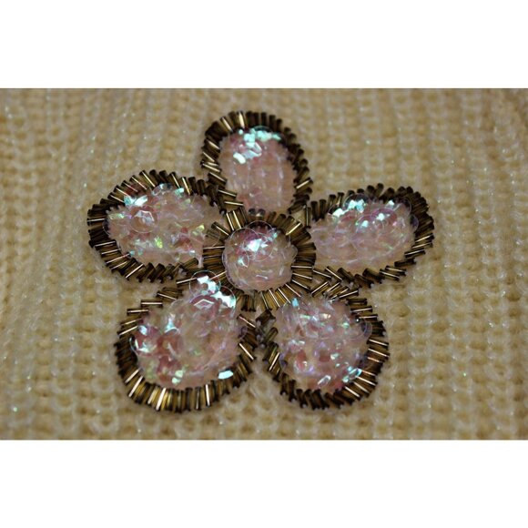 Alessandra Rich women's ‎ cropped embellished mohair blend cardigan sweater 36 - Picture 8 of 12